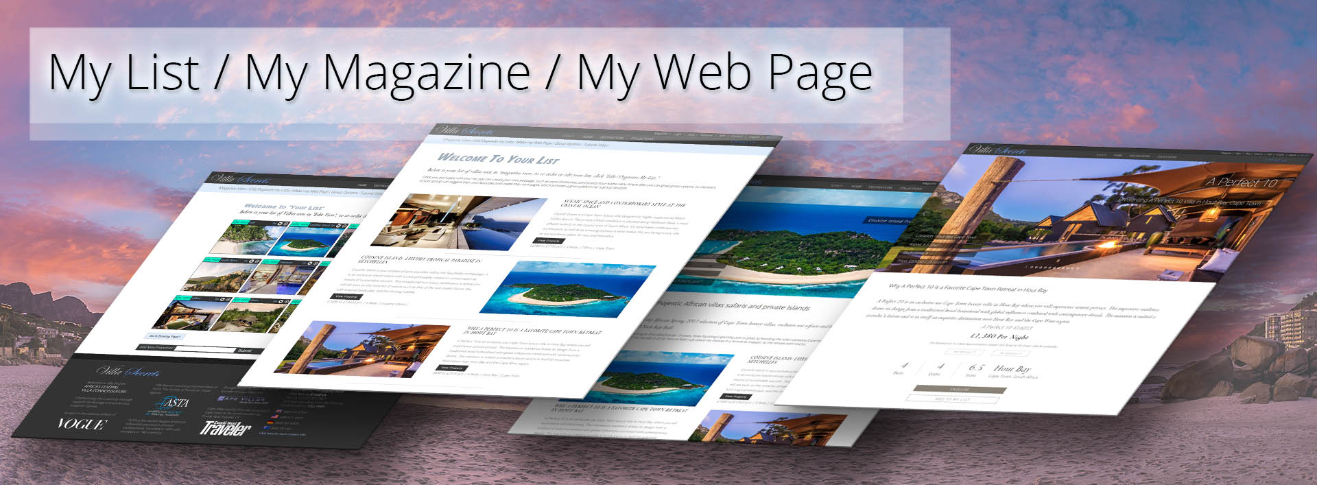 My List - My Magazine - My Web Page